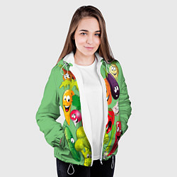 Куртка с капюшоном женская Правильное питание, цвет: 3D-белый — фото 2