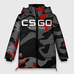 Куртка зимняя женская CS:GO Blood Tiger, цвет: 3D-черный