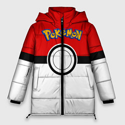 Куртка зимняя женская Покеболл 3, цвет: 3D-красный
