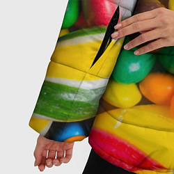 Куртка зимняя женская Сладкие конфетки, цвет: 3D-черный — фото 2