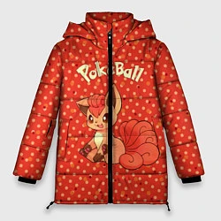 Куртка зимняя женская Pokeball, цвет: 3D-черный