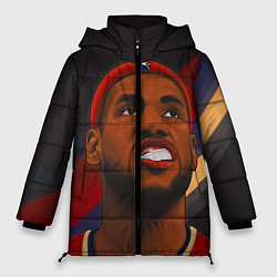 Куртка зимняя женская LeBron Smile, цвет: 3D-черный