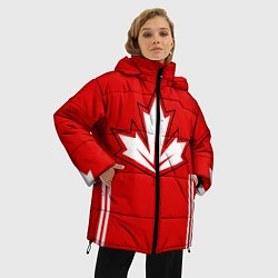 Куртка зимняя женская Сборная Канады: домашняя форма, цвет: 3D-черный — фото 2
