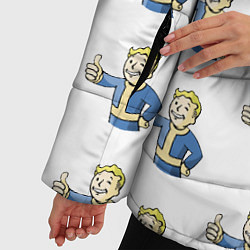 Куртка зимняя женская Fallout Pattern, цвет: 3D-черный — фото 2