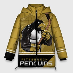 Куртка зимняя женская Pittsburgh Penguins, цвет: 3D-черный