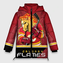 Куртка зимняя женская Calgary Flames, цвет: 3D-черный