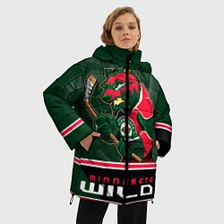 Куртка зимняя женская Minnesota Wild, цвет: 3D-черный — фото 2