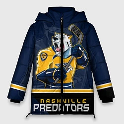 Куртка зимняя женская Nashville Predators, цвет: 3D-красный