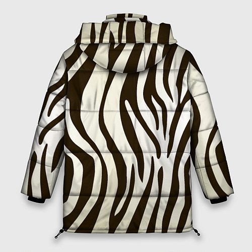 Женская зимняя куртка Шкура зебры / 3D-Светло-серый – фото 2