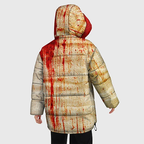 Женская зимняя куртка Бинты 2 / 3D-Красный – фото 4