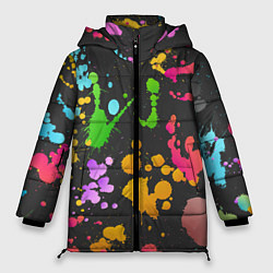 Куртка зимняя женская Игра красок, цвет: 3D-черный