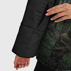 Куртка зимняя женская Военная разведка, цвет: 3D-черный — фото 2