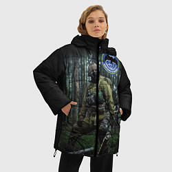 Куртка зимняя женская Военная разведка, цвет: 3D-черный — фото 2