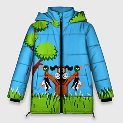 Куртка зимняя женская Утиная охота, цвет: 3D-черный