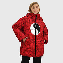 Куртка зимняя женская Yin Yang, цвет: 3D-светло-серый — фото 2