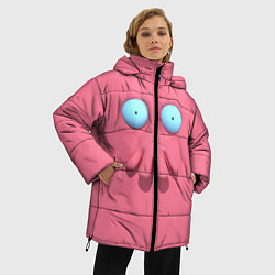 Куртка зимняя женская Доктор Зойдберг, цвет: 3D-черный — фото 2