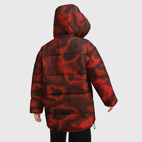 Женская зимняя куртка Slayer Texture / 3D-Красный – фото 4