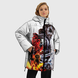 Куртка зимняя женская Metal gear solid 2, цвет: 3D-черный — фото 2