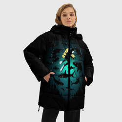 Куртка зимняя женская Подводный мир, цвет: 3D-красный — фото 2