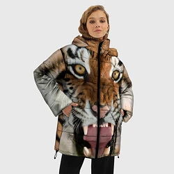 Куртка зимняя женская Свирепый тигр, цвет: 3D-черный — фото 2