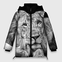 Куртка зимняя женская Милый лев, цвет: 3D-светло-серый