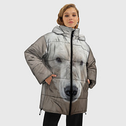 Куртка зимняя женская Белый медведь, цвет: 3D-черный — фото 2