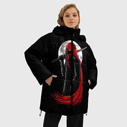 Куртка зимняя женская Лунный убийца, цвет: 3D-черный — фото 2