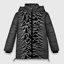 Куртка зимняя женская Joy Division: Unknown Pleasures, цвет: 3D-красный