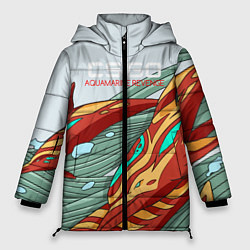 Куртка зимняя женская CS:GO Aquamarine Revenge, цвет: 3D-красный