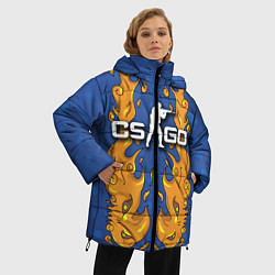 Куртка зимняя женская CS:GO Fire Elemental, цвет: 3D-черный — фото 2