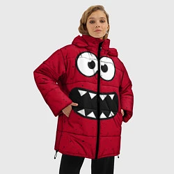 Куртка зимняя женская Веселый монстрик, цвет: 3D-черный — фото 2
