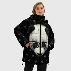 Куртка зимняя женская Умная панда, цвет: 3D-светло-серый — фото 2