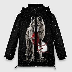 Куртка зимняя женская Серый волк, цвет: 3D-черный