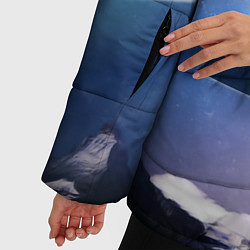 Куртка зимняя женская Pink Floyd: Space, цвет: 3D-черный — фото 2