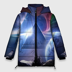 Куртка зимняя женская Pink Floyd: Space, цвет: 3D-красный