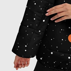 Куртка зимняя женская Космический романтик, цвет: 3D-черный — фото 2