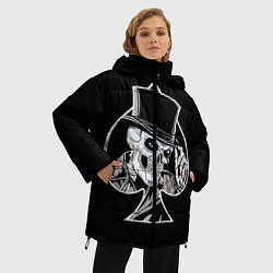 Куртка зимняя женская Скелетон, цвет: 3D-черный — фото 2