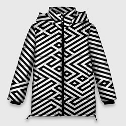 Куртка зимняя женская Optical illusion, цвет: 3D-черный