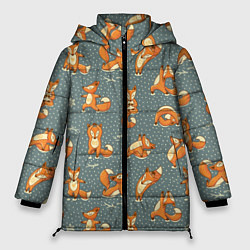 Куртка зимняя женская Foxes Yoga, цвет: 3D-черный