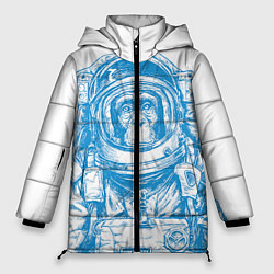 Куртка зимняя женская Космомакака, цвет: 3D-черный