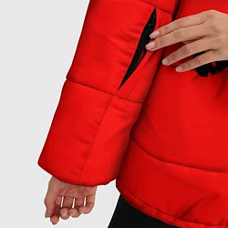 Куртка зимняя женская Серп и молот, цвет: 3D-черный — фото 2