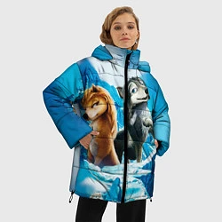 Куртка зимняя женская Альфа и Омега 8, цвет: 3D-светло-серый — фото 2