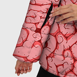 Куртка зимняя женская Мозг, цвет: 3D-черный — фото 2
