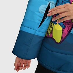 Куртка зимняя женская Летнее мороженное, цвет: 3D-черный — фото 2