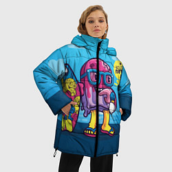 Куртка зимняя женская Летнее мороженное, цвет: 3D-светло-серый — фото 2