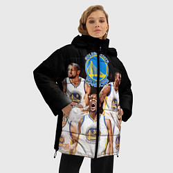 Куртка зимняя женская Golden State Warriors 5, цвет: 3D-красный — фото 2