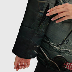 Куртка зимняя женская ГРОТ: дети-маугли, цвет: 3D-черный — фото 2