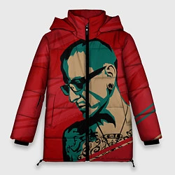 Куртка зимняя женская Chester Bennington, цвет: 3D-черный