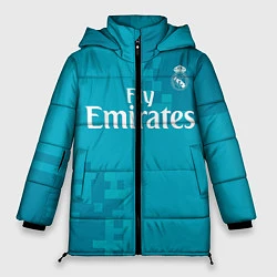 Куртка зимняя женская Real Madrid, цвет: 3D-черный