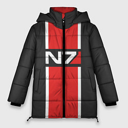 Куртка зимняя женская Mass Effect: N7, цвет: 3D-красный